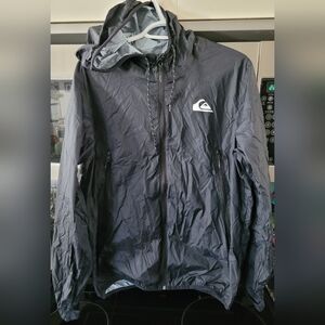 Quiksilver Men's Black Windbreaker Jacket